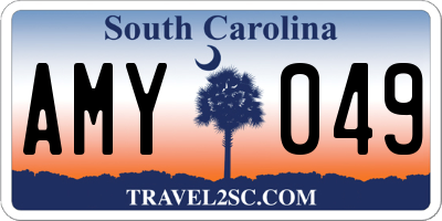 SC license plate AMY049
