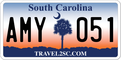 SC license plate AMY051