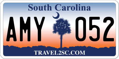 SC license plate AMY052