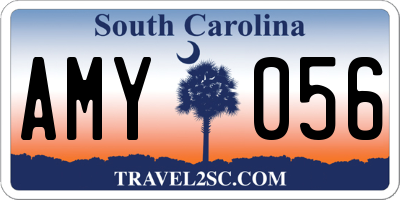 SC license plate AMY056