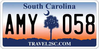 SC license plate AMY058