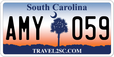 SC license plate AMY059