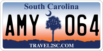 SC license plate AMY064