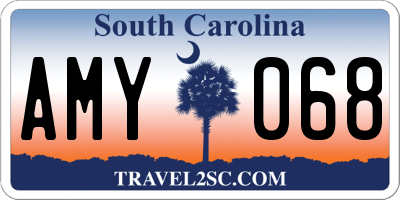 SC license plate AMY068