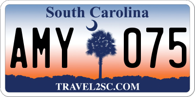 SC license plate AMY075