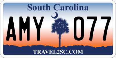 SC license plate AMY077