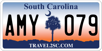 SC license plate AMY079