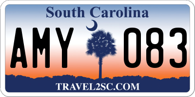 SC license plate AMY083
