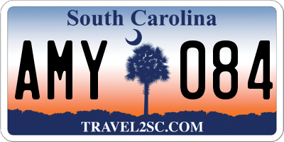 SC license plate AMY084