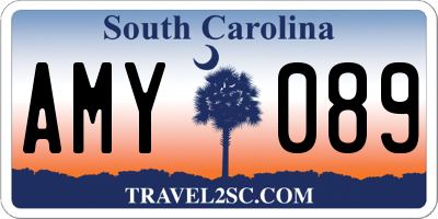 SC license plate AMY089