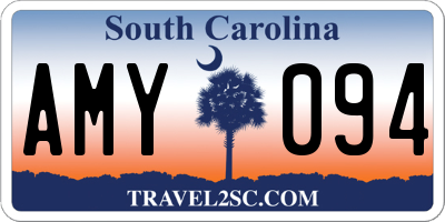 SC license plate AMY094