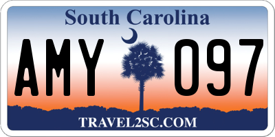 SC license plate AMY097