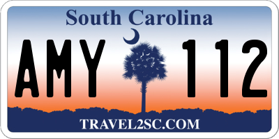 SC license plate AMY112