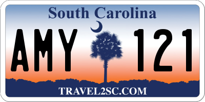 SC license plate AMY121
