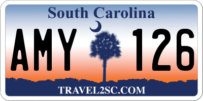 SC license plate AMY126