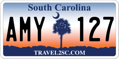 SC license plate AMY127