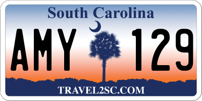 SC license plate AMY129