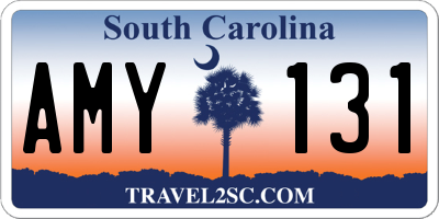 SC license plate AMY131