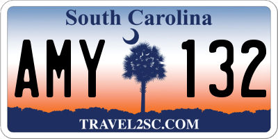 SC license plate AMY132