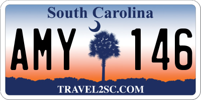 SC license plate AMY146