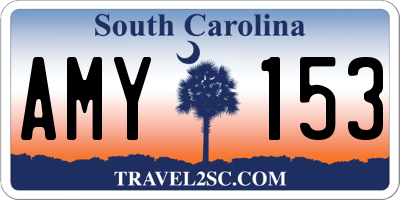 SC license plate AMY153