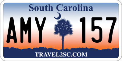 SC license plate AMY157