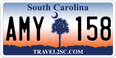 SC license plate AMY158
