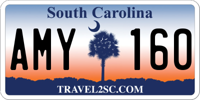 SC license plate AMY160