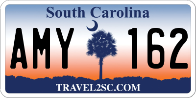 SC license plate AMY162