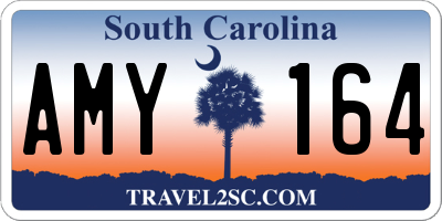 SC license plate AMY164