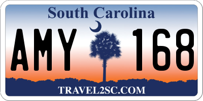 SC license plate AMY168