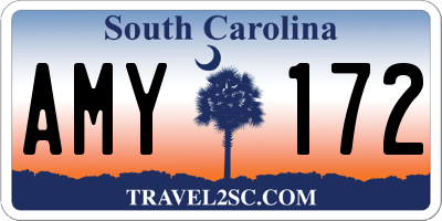SC license plate AMY172