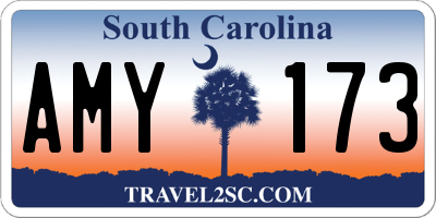 SC license plate AMY173