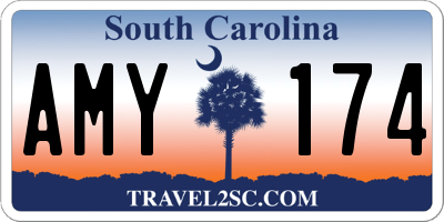 SC license plate AMY174