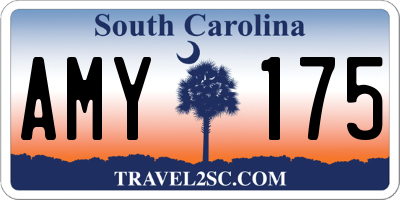 SC license plate AMY175