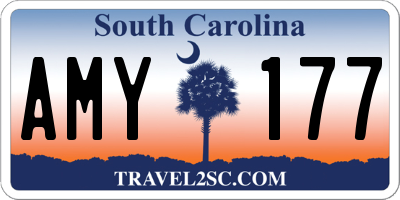 SC license plate AMY177