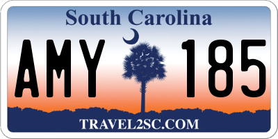 SC license plate AMY185