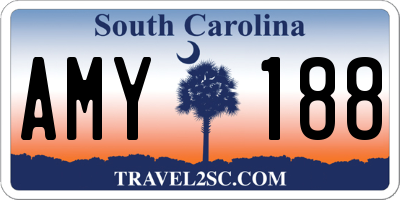 SC license plate AMY188