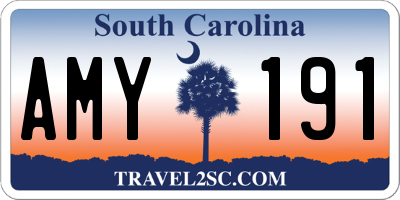 SC license plate AMY191