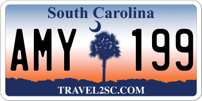 SC license plate AMY199