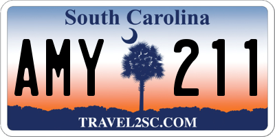 SC license plate AMY211