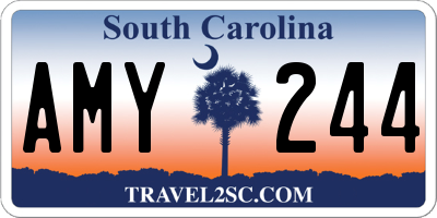 SC license plate AMY244