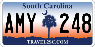 SC license plate AMY248