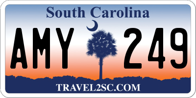 SC license plate AMY249