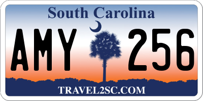 SC license plate AMY256