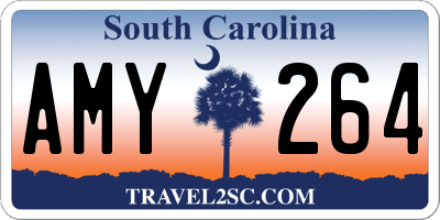 SC license plate AMY264