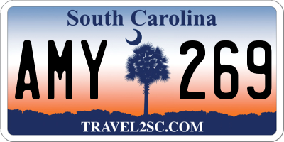 SC license plate AMY269