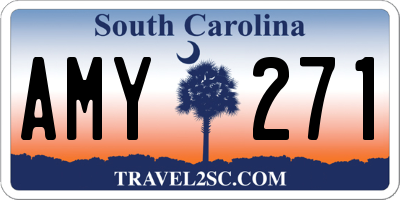 SC license plate AMY271