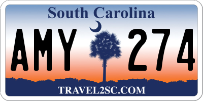 SC license plate AMY274