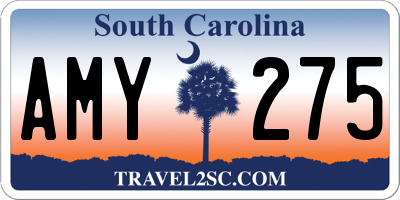 SC license plate AMY275